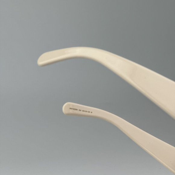 Gucci GG1403SK 004 BRAND NEW Sunglasses Ivory Brown Unisex Rectangle - Picture 12 of 14